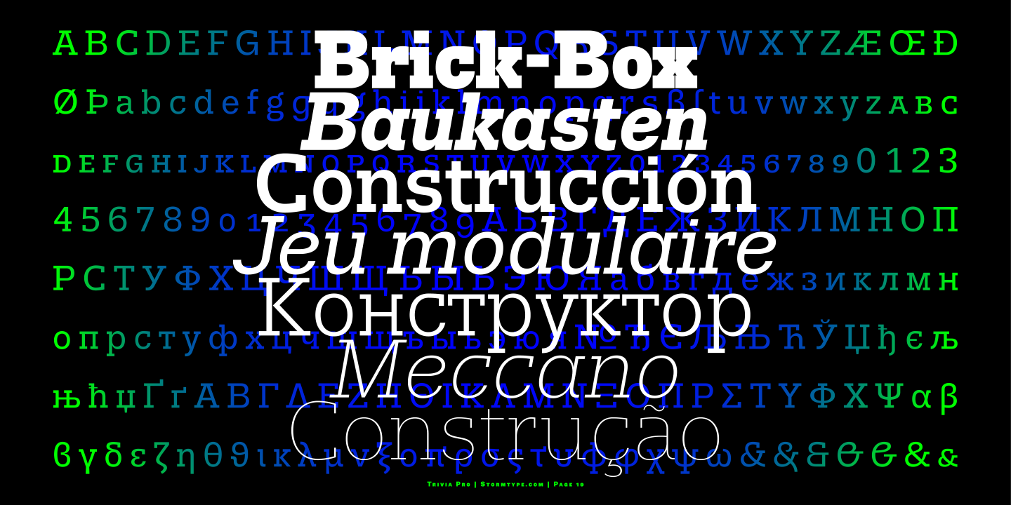 Trivia Slab Italic Font preview